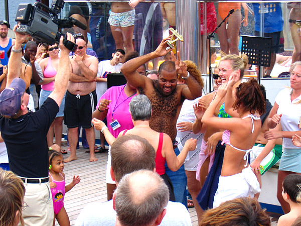 The Champion for the Hairiest Man Contest, Carnival Glory, 2005