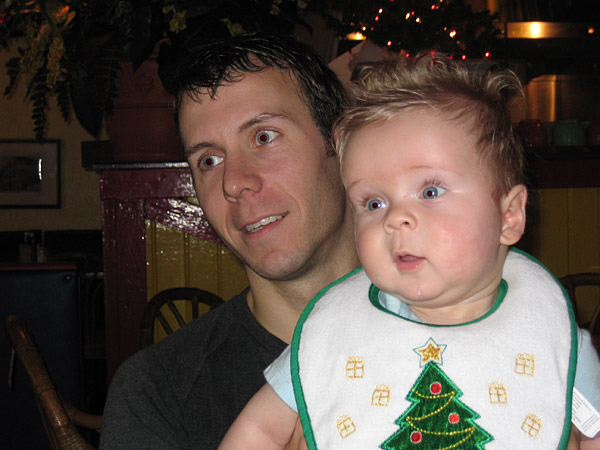 Tyler and Soren, Nassau, Bahamas, Christmas Day 2005