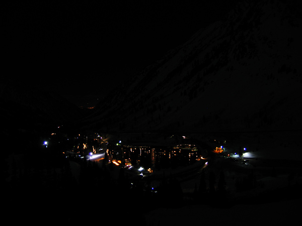 Snowbird at Night, Little Cottonwood Canyon, Utah, February 2006