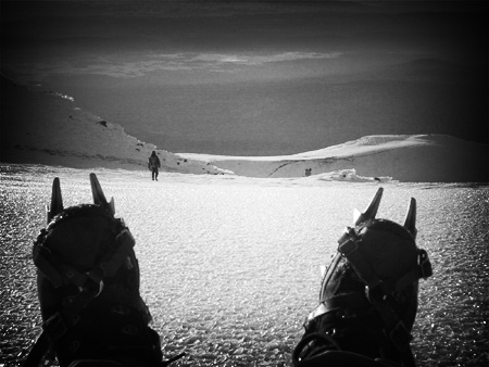 Mount Adams - Summit Still-Life with Crampons